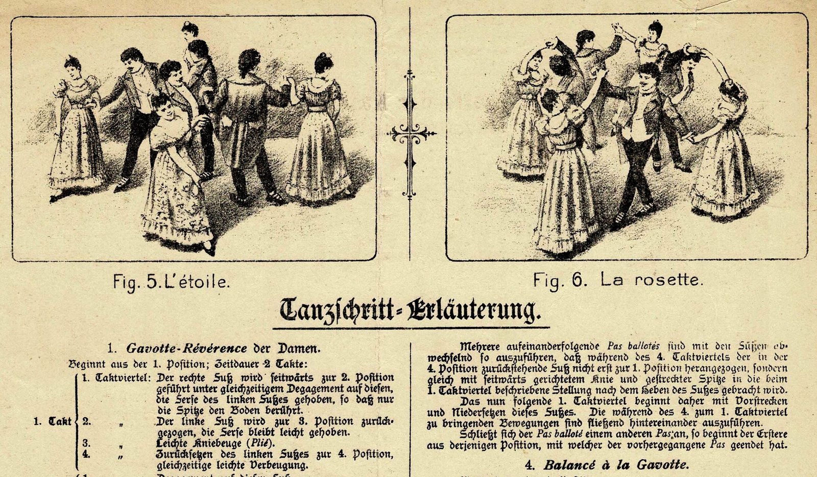 1894 Gavotte der Kaiserin Detail Tanzschritte scaled