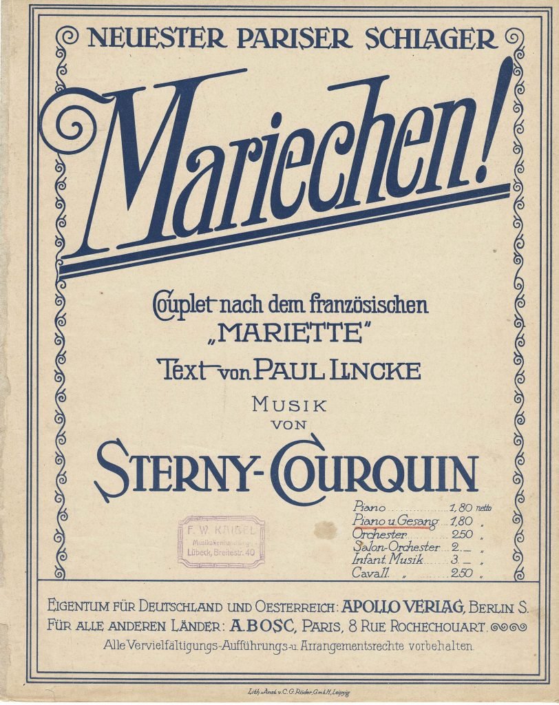 1911 Mariechen du suesses Viehchen 01 scaled
