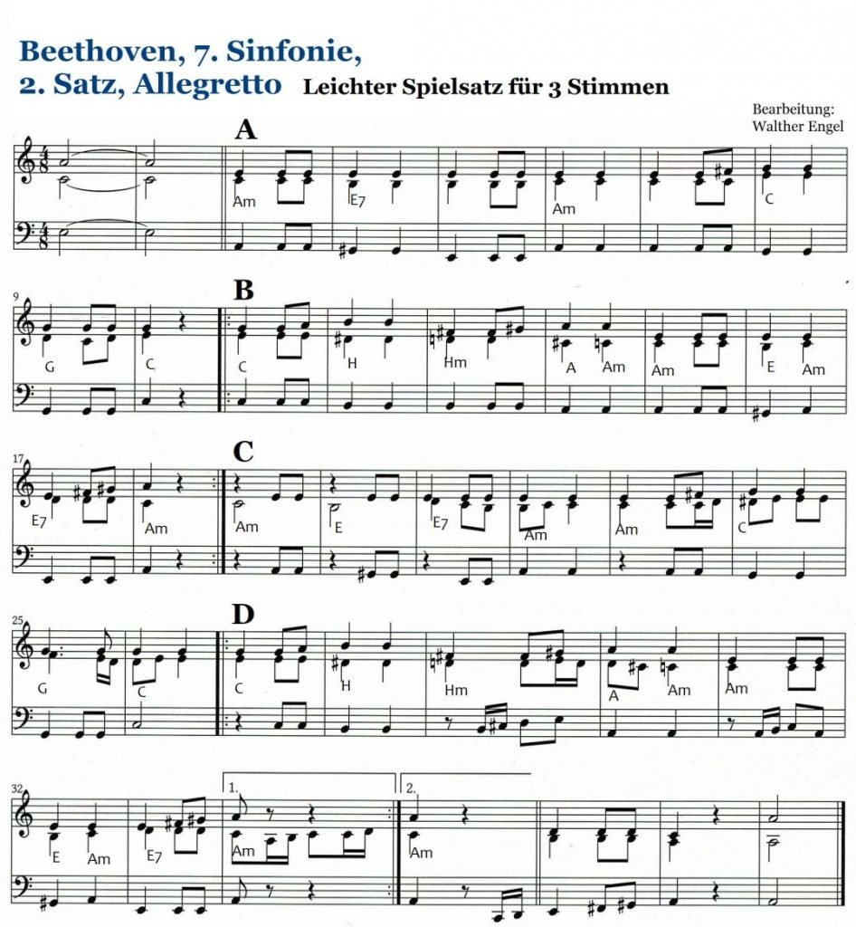 Beethoven 7.Sinf 2.Satz bearb WE