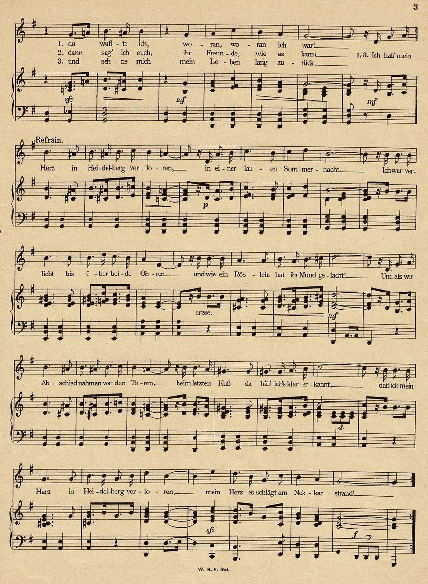 1925 Ich hab mein Herz in Heidelberg Refrain 1925 Ich hab mein Herz in Heidelberg Refrain