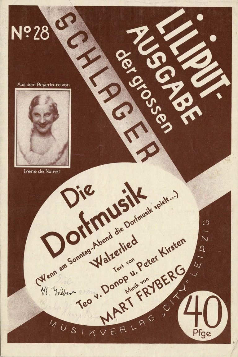 1933 Wenn am Sonntag Abend die Dorfmusik 01