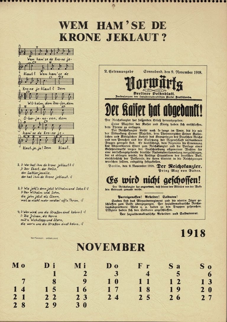 Wem hamse Liederkalender 1983 11