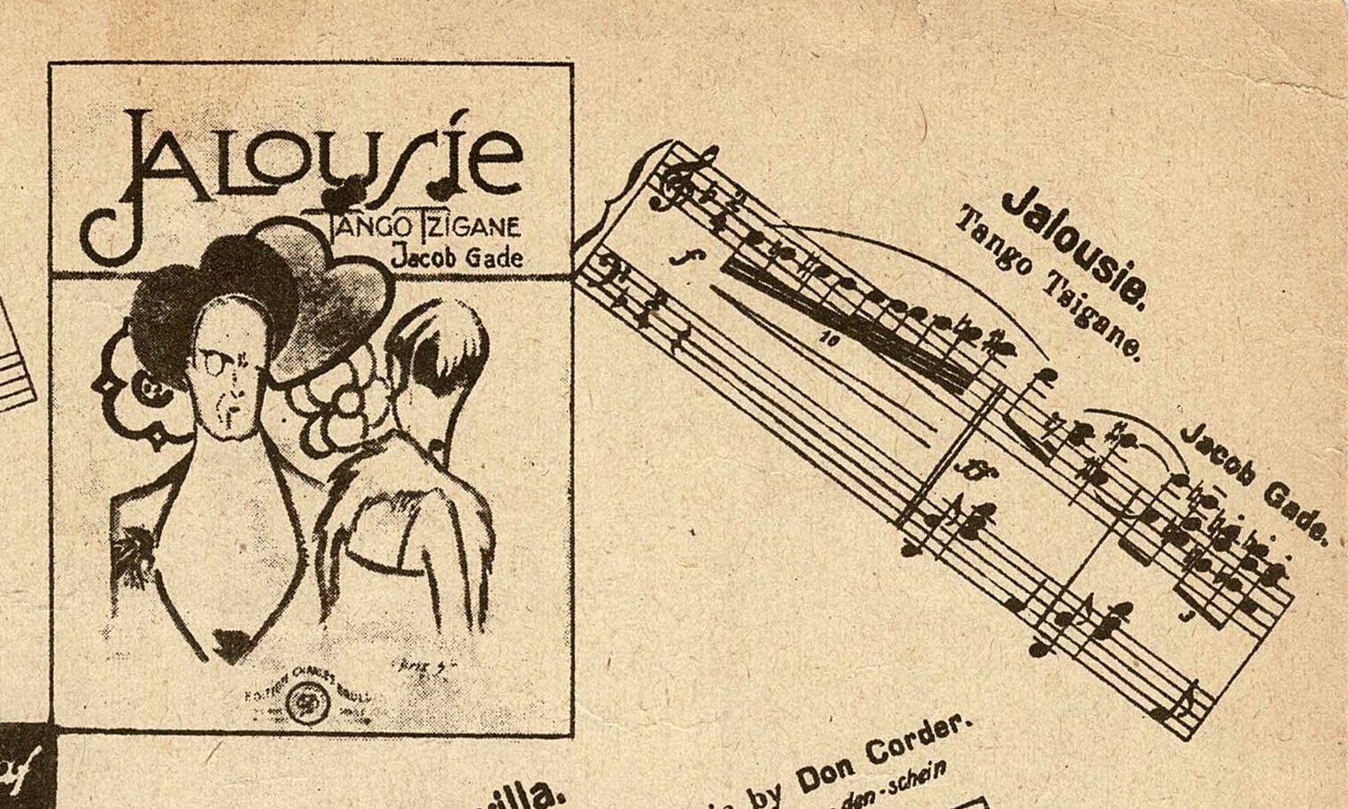 1926 Jalousie Werbung Rückseite Detail 1926 Jalousie Werbung Rückseite Detail