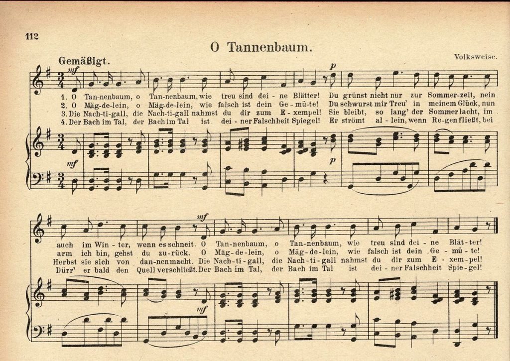 Der Tannenbaum Deutschl Liederschatz 1925