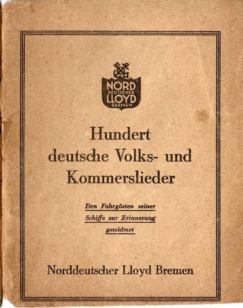 Hundert dt Volks u Kommerlieder Titel
