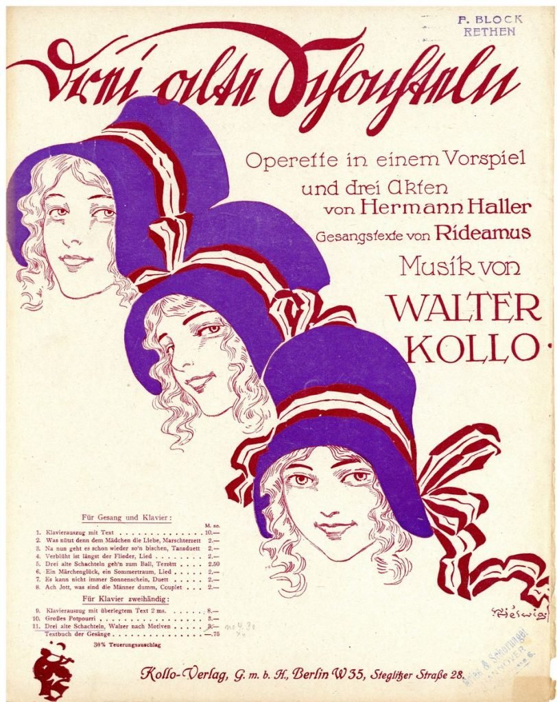 1917 Drei alte Schachteln b 01