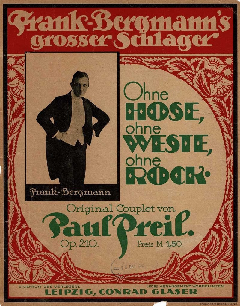1920 Ohne Hose Weste Rock 01