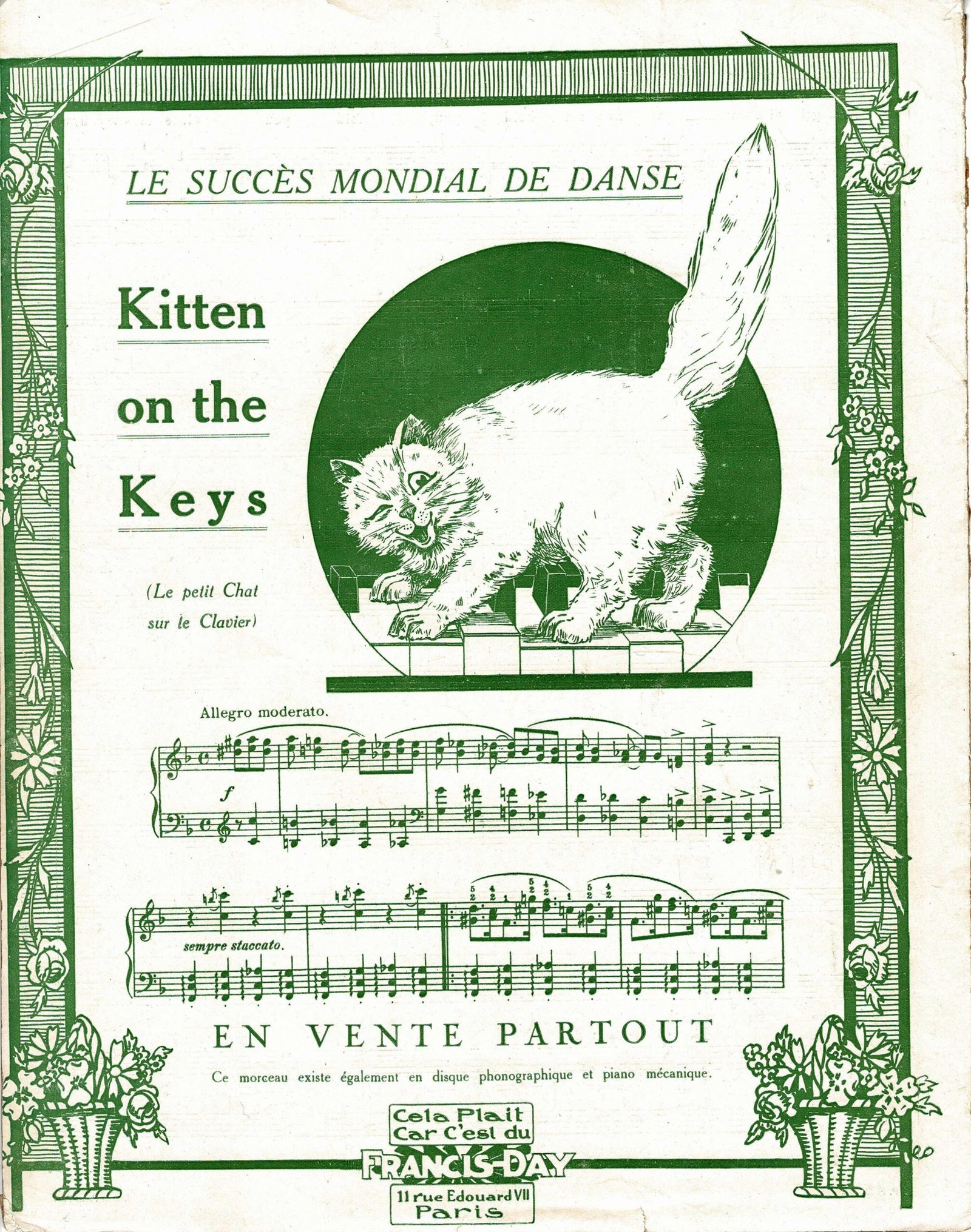 1921 Kitten Rückseite 1923 Bebe