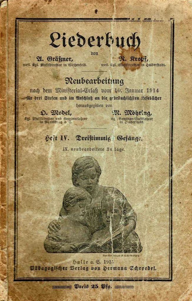Liederbuch 1915 Schroedel 01