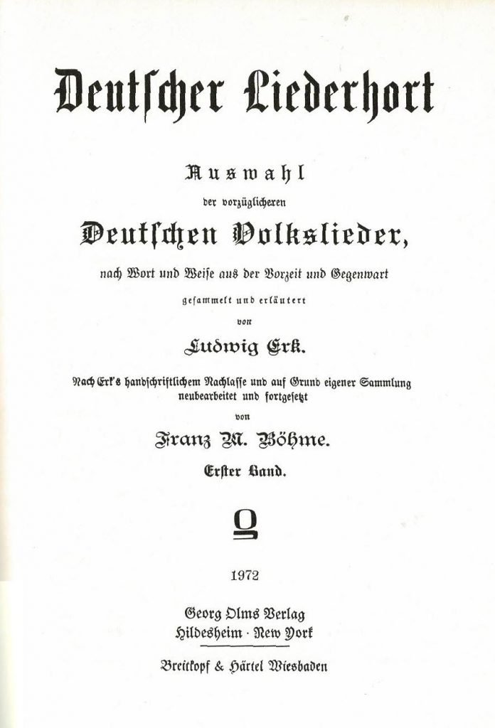 Deutscher Liederhort 1 Titel