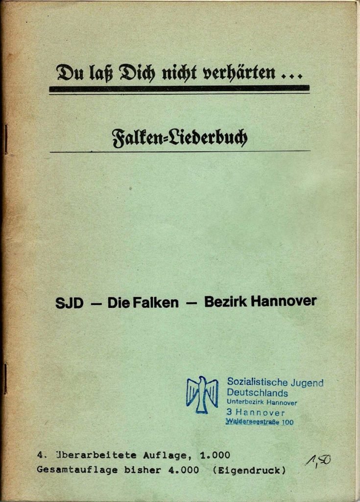 SDJ Falken Liederbuch Bez Hannover Titel