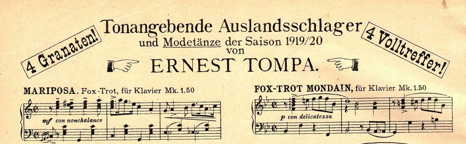 1919 Mariposa Rückseite Ausschnitt 1919 Mariposa Rückseite Ausschnitt