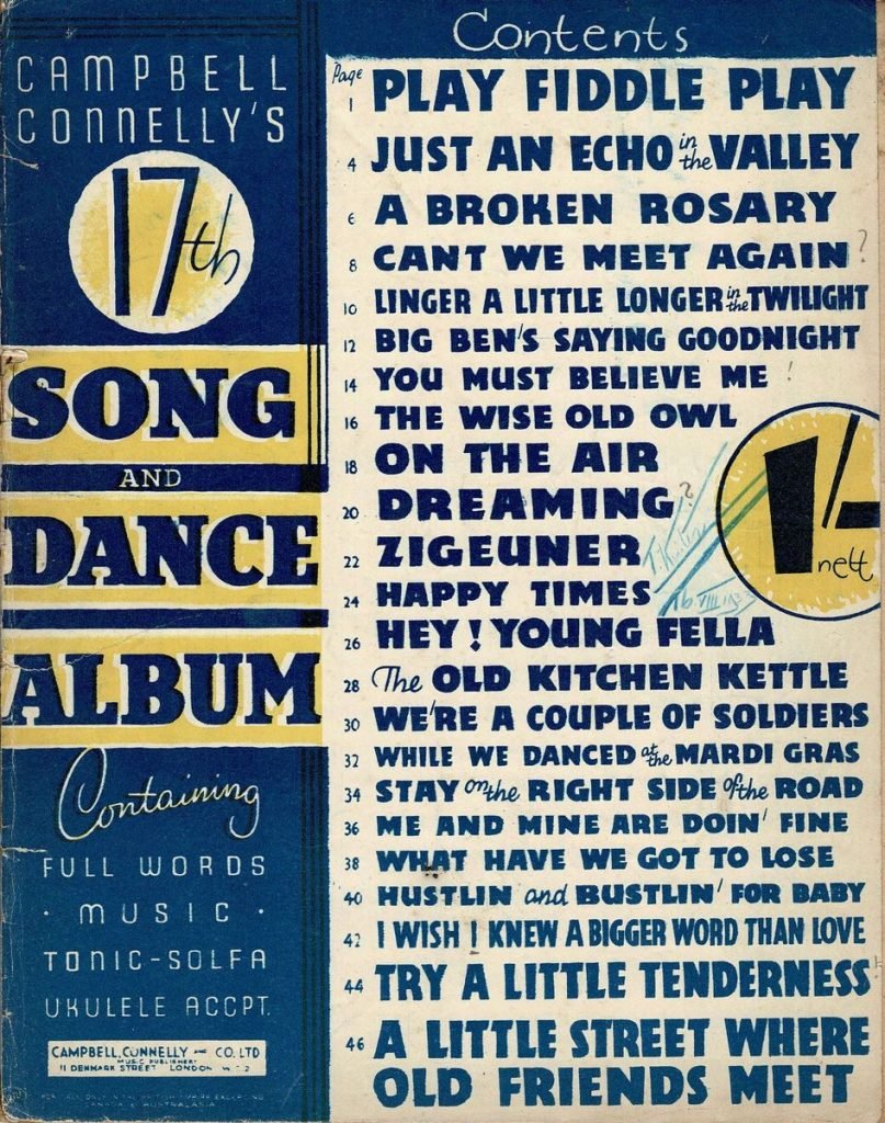 Song and dance Album 1932 01