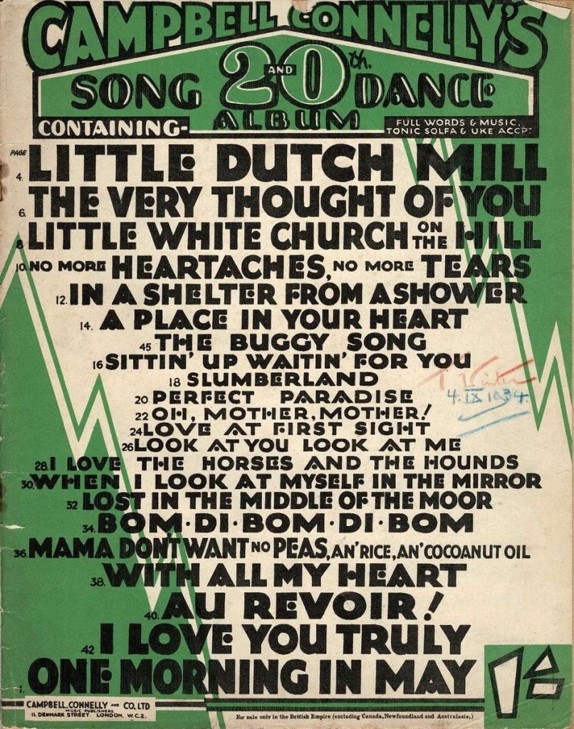 Song and dance Album 1933 01
