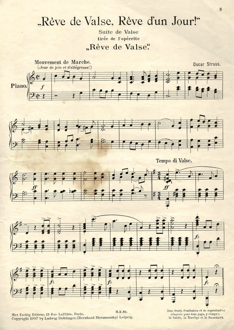 1907 Ein Walzertraum 6 Reve de Valse 1907 Ein Walzertraum 6 Reve de Valse