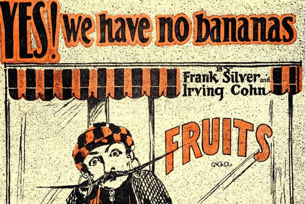 1923 Ausgerechet Yes we no bananas