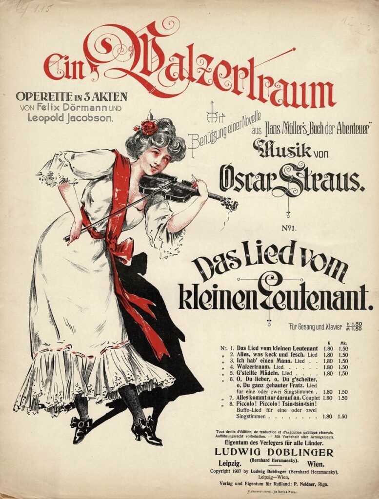 1907 Ein Walzertraum Lied v kl Leutenant 01