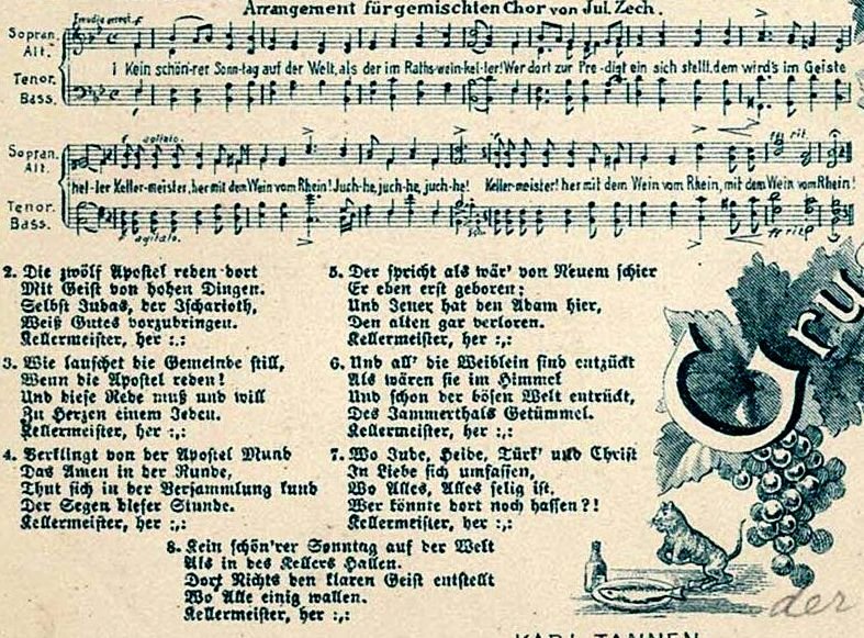 Bremer Raths Keller Lied Text und Chorsatz
