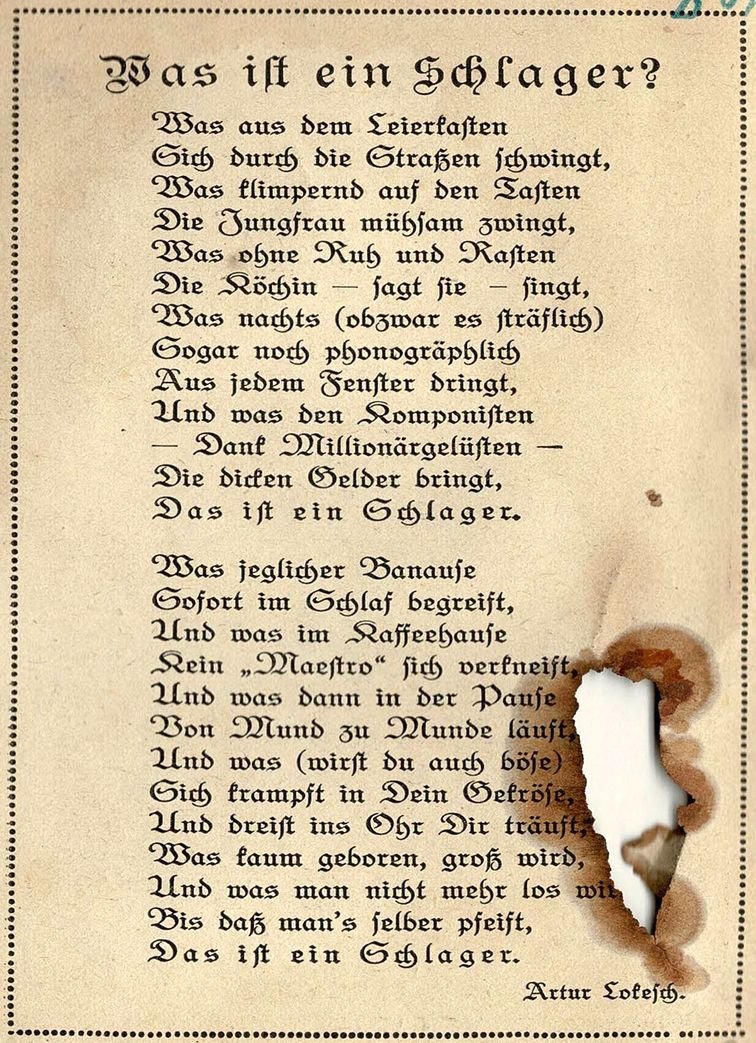Lautengretl 02 Was ist ein Schlager Lautengretl 02 Was ist ein Schlager