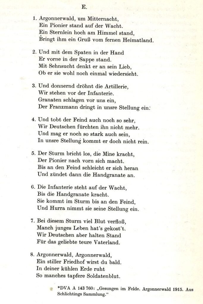Argonnerwald um Mitternacht 1914