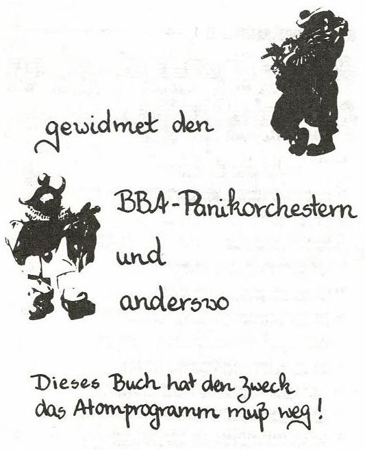 Bremer Liederbuch AKW Gegener Widmung