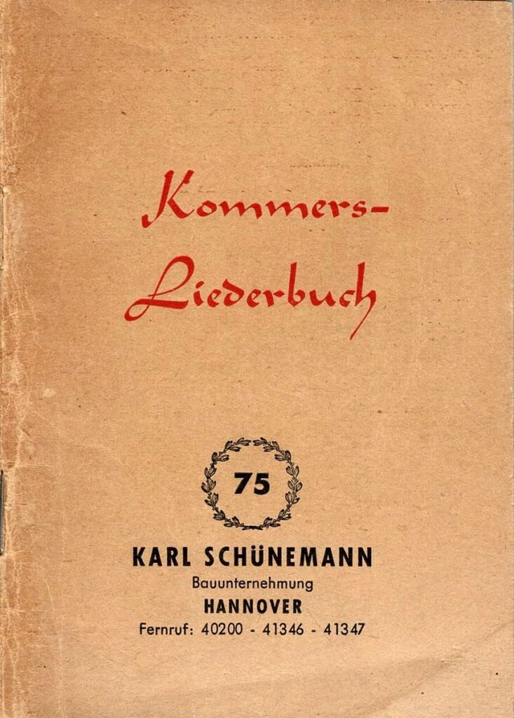 Kommers Liederbuch Schuenemann Titel