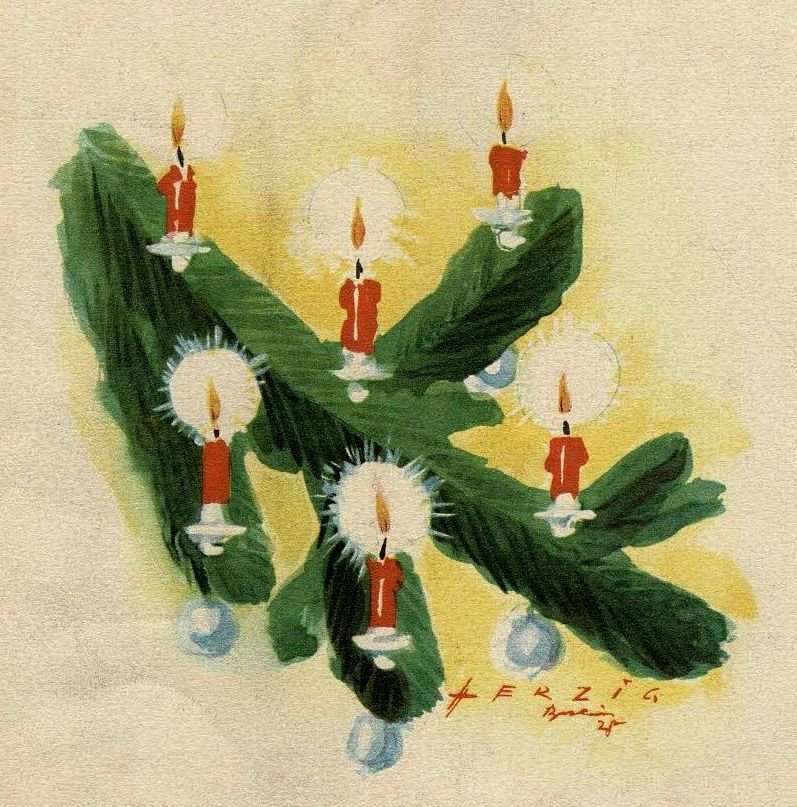 Weihnachtfreuden 1928 Herzig Rückseite
