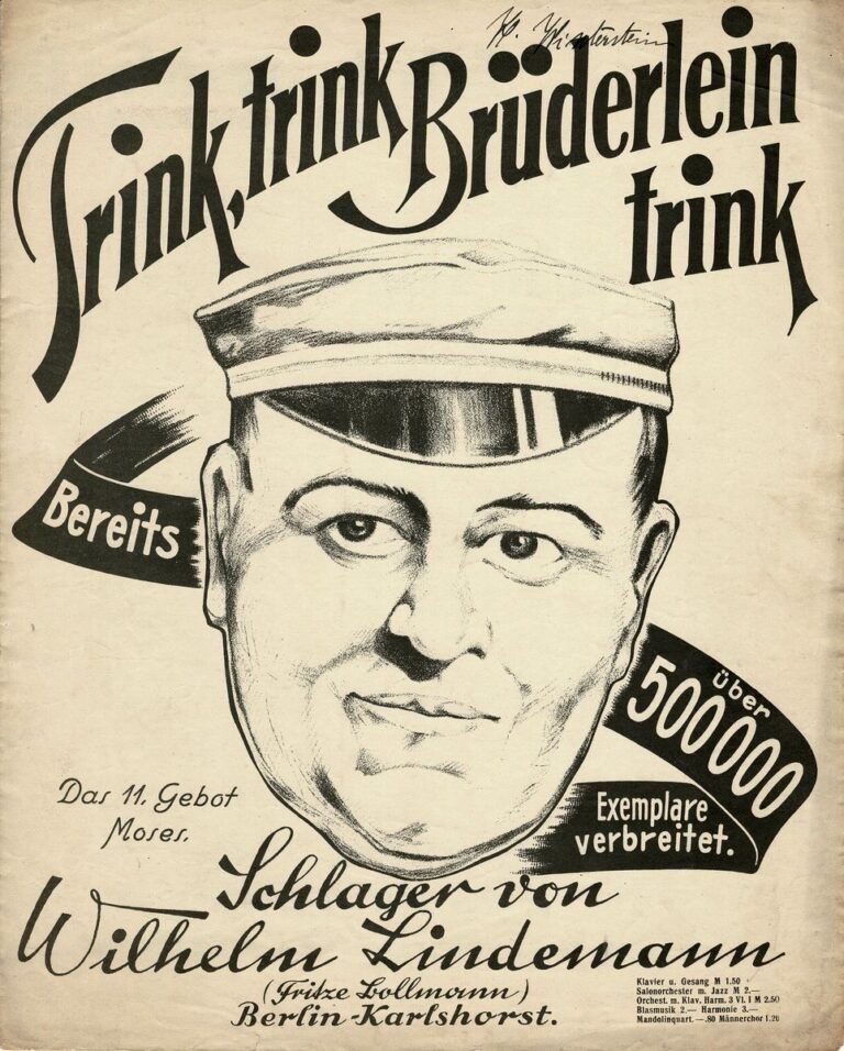 1927 Trink trink Brüderlein trink Titel