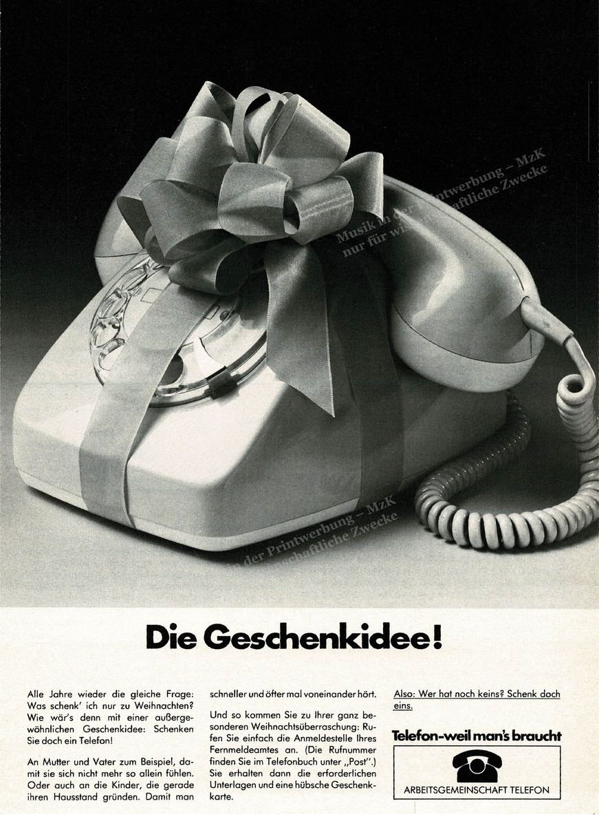 Deutsche Post Telefon sw Westermanns 1977