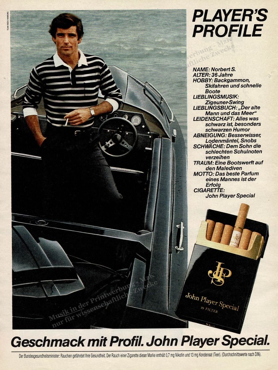 John Player ohne MI Stern 37 1981 John Player ohne MI Stern 37 1981