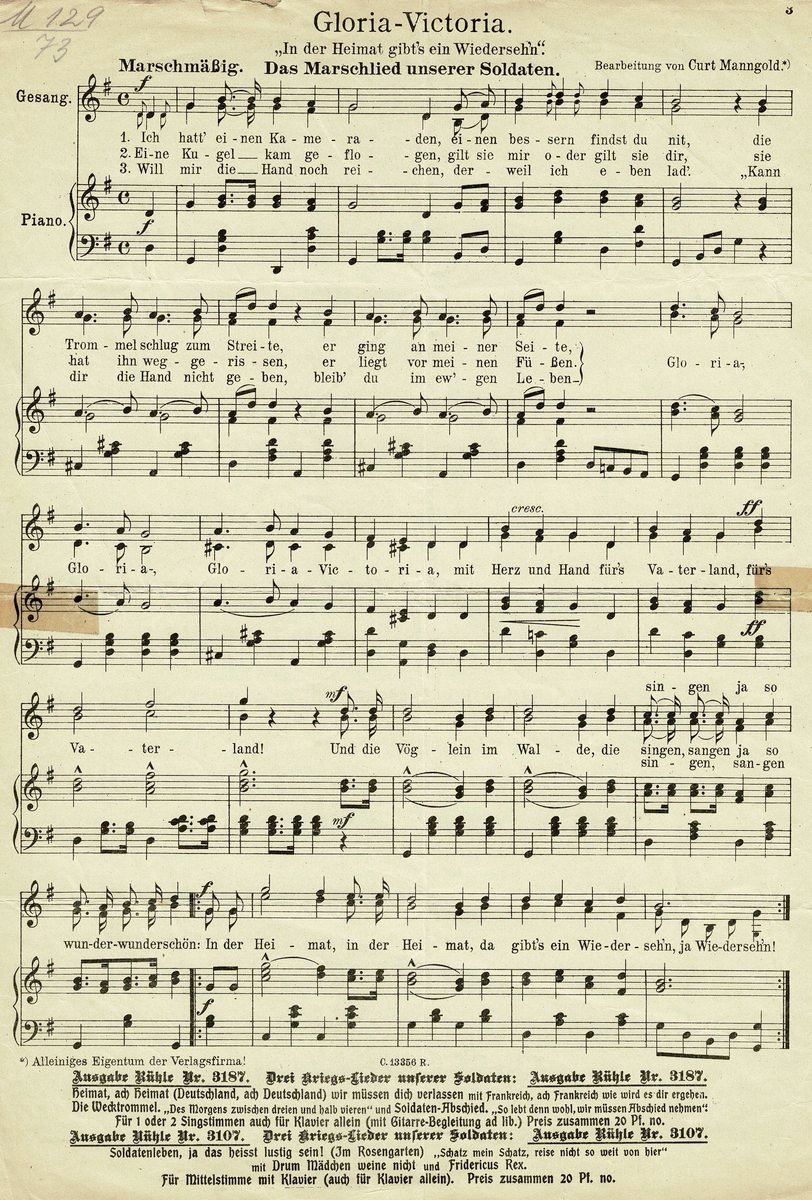 1914 O Deutschland hoch in Ehren Seite 3 1914 O Deutschland hoch in Ehren Seite 3