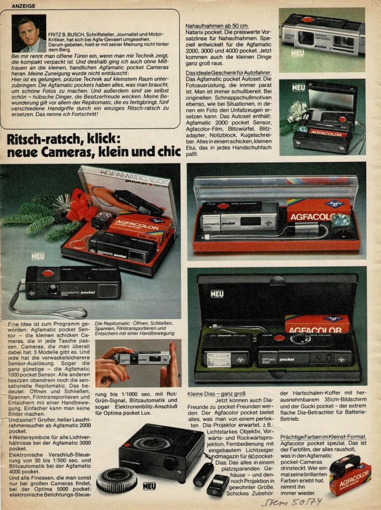 Agfa Schallplatte Stern 50 1974 innen