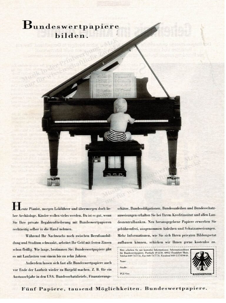 Bundeswertpapiere Flügel Spiegel40 1998