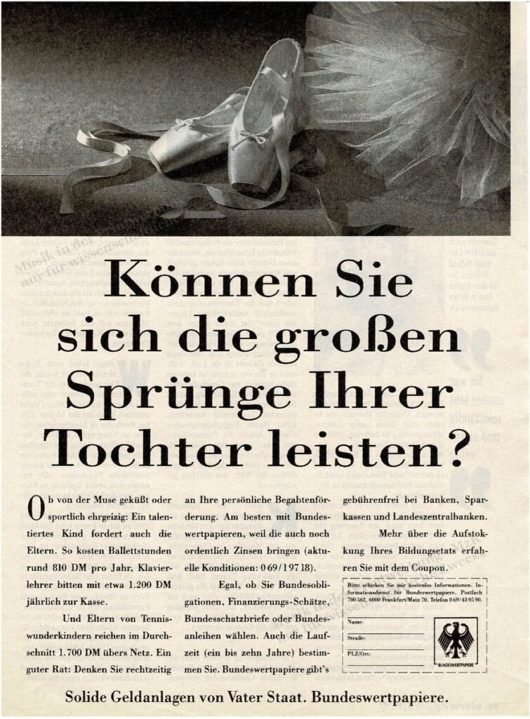 Bundeswertpapiere Tanz Stern 18 23 4 1992