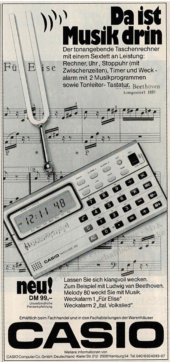 Casio Stimmgabel Noten Spiegel 24 79
