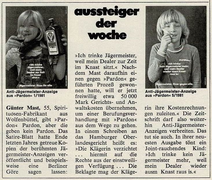 Jägermeister Stern 19 30 4 1981 Jägermeister Stern 19 30 4 1981