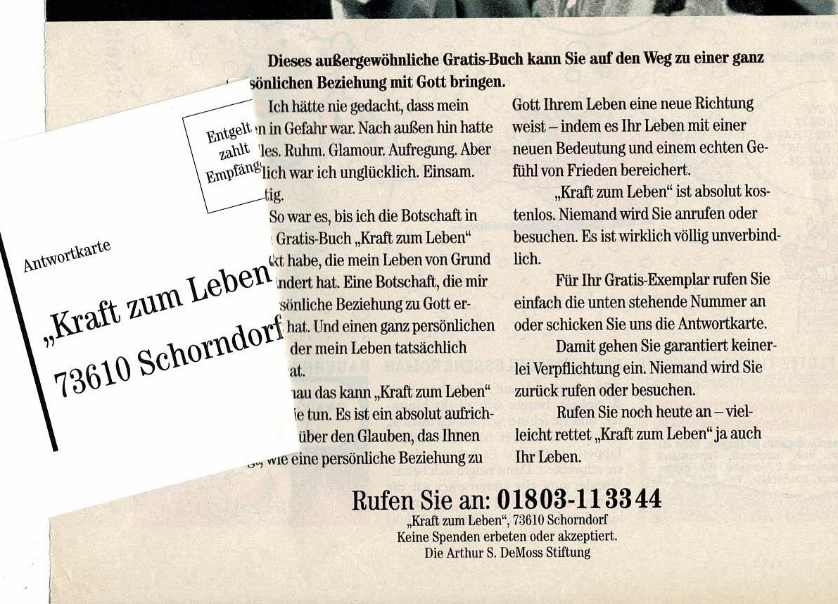Kraft zum Leben Cliff Richard Stern 3 2002 Detail g