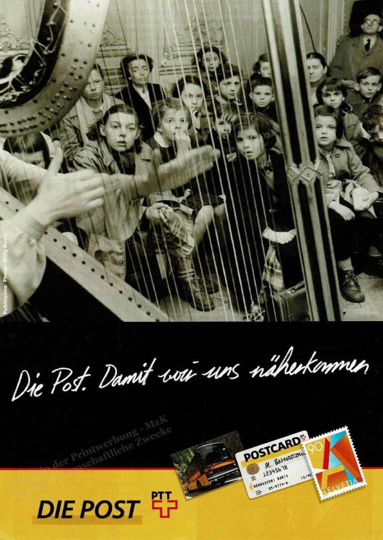 Schweizer Post Harfe Die Lupe 3 28 5 96