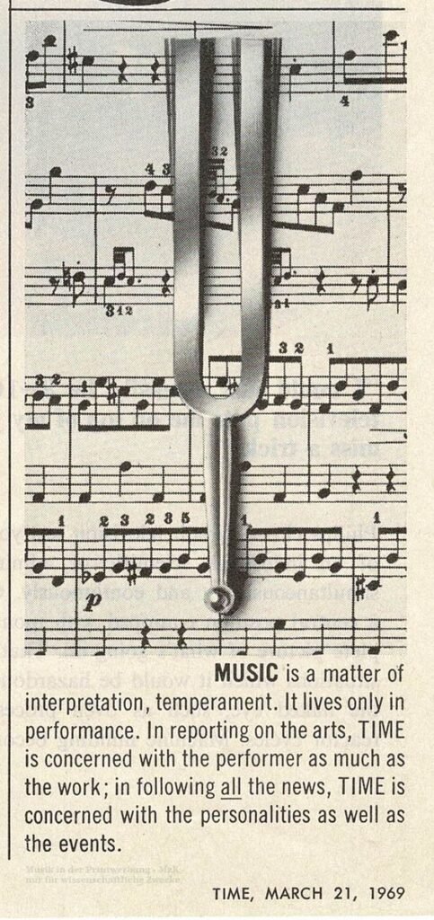 Time Noten Stimmgabel 21 3 1969