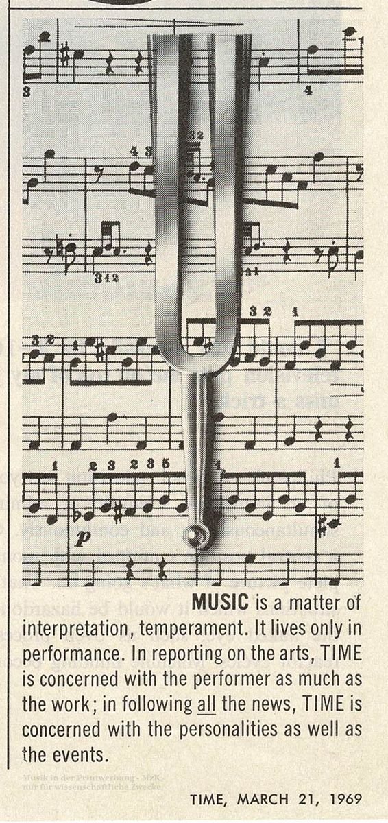 Time Noten Stimmgabel 21 3 1969