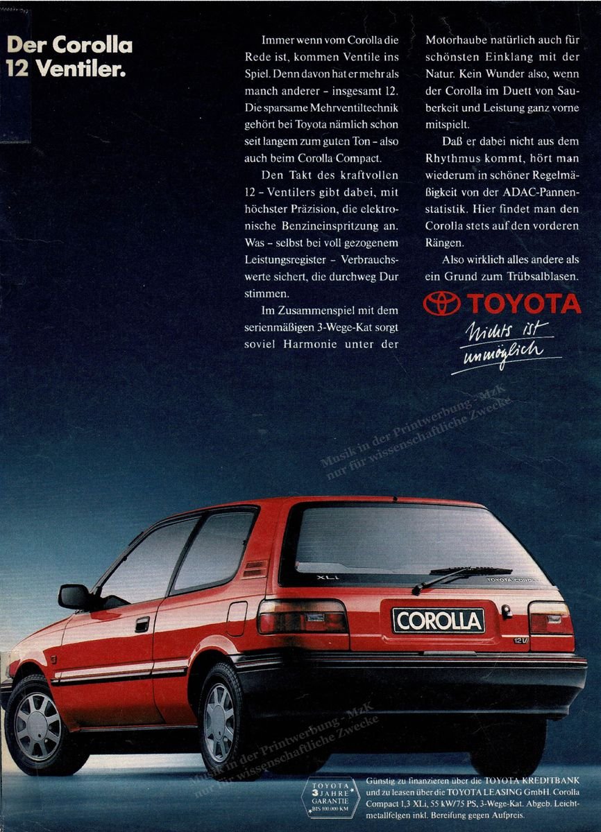 Toyota Trompete Stern 11 10 90 rechts