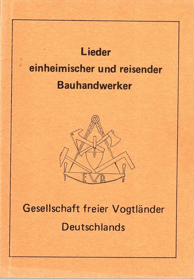 Lieder einheimischer und reisender Bauhandwerker