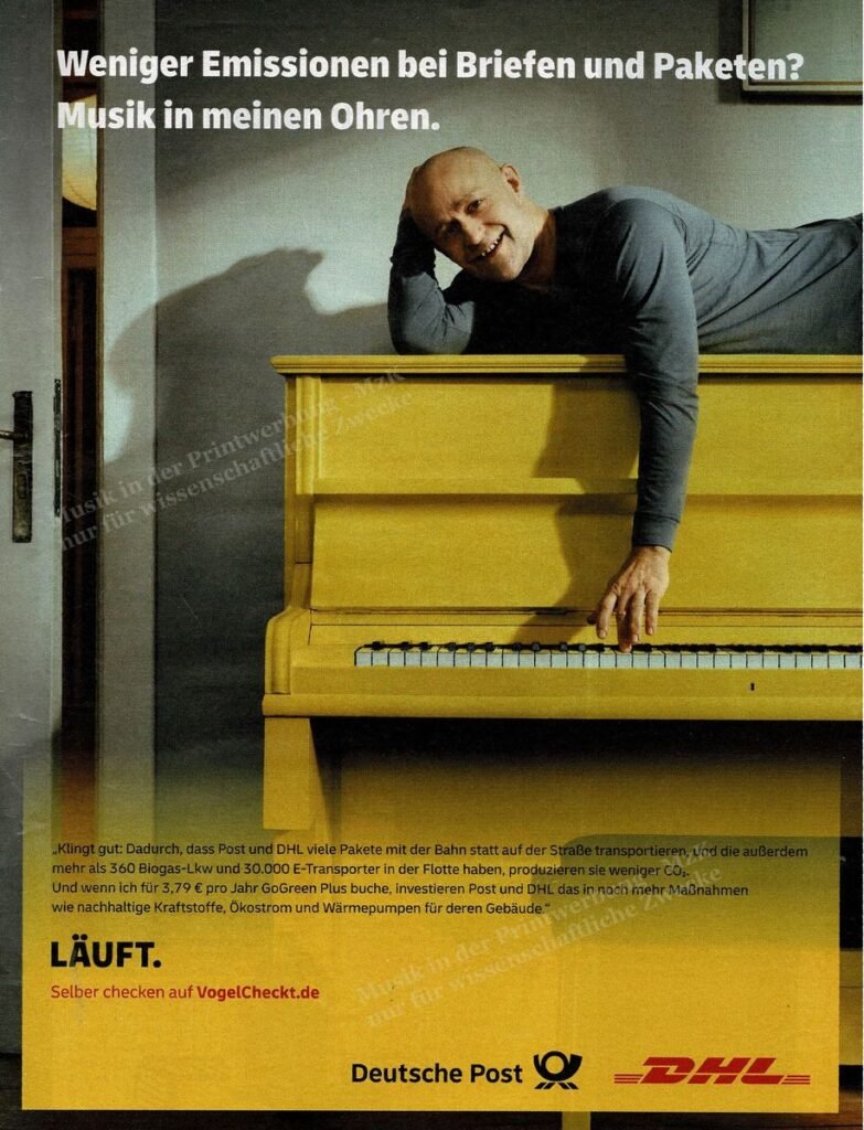 DHL Dt Post Klavier Musik Spiegel 34 17 8 2024 DHL Dt Post Klavier Musik Spiegel 34 17 8 2024