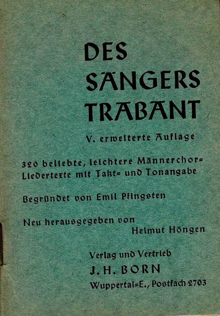 Des Saengers Trabant 5 Aufl Titel