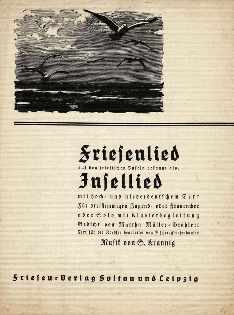 Friesenlied Insellied Wo die Nordseewellen Titel