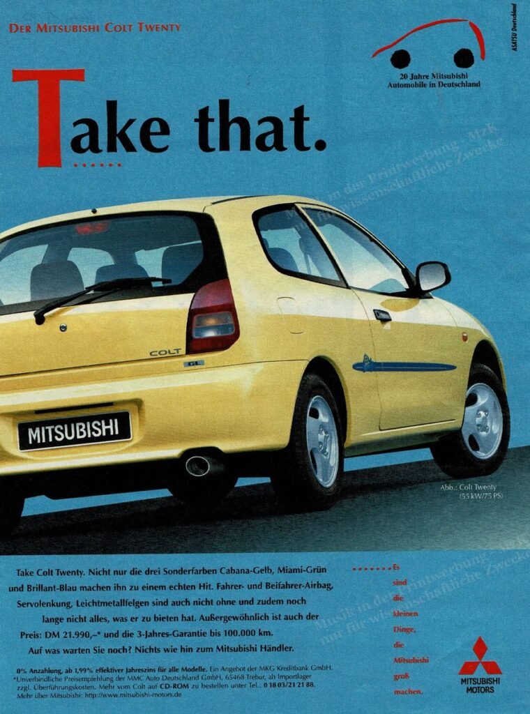 Mitsubishi Take That Stern 18 1997