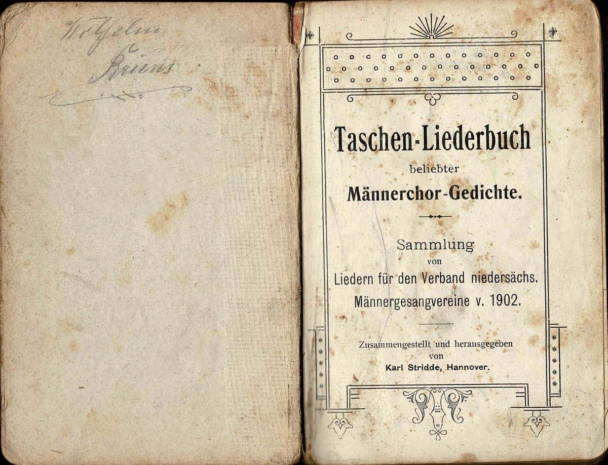 Taschenliederbuch Innentitel Taschenliederbuch Innentitel