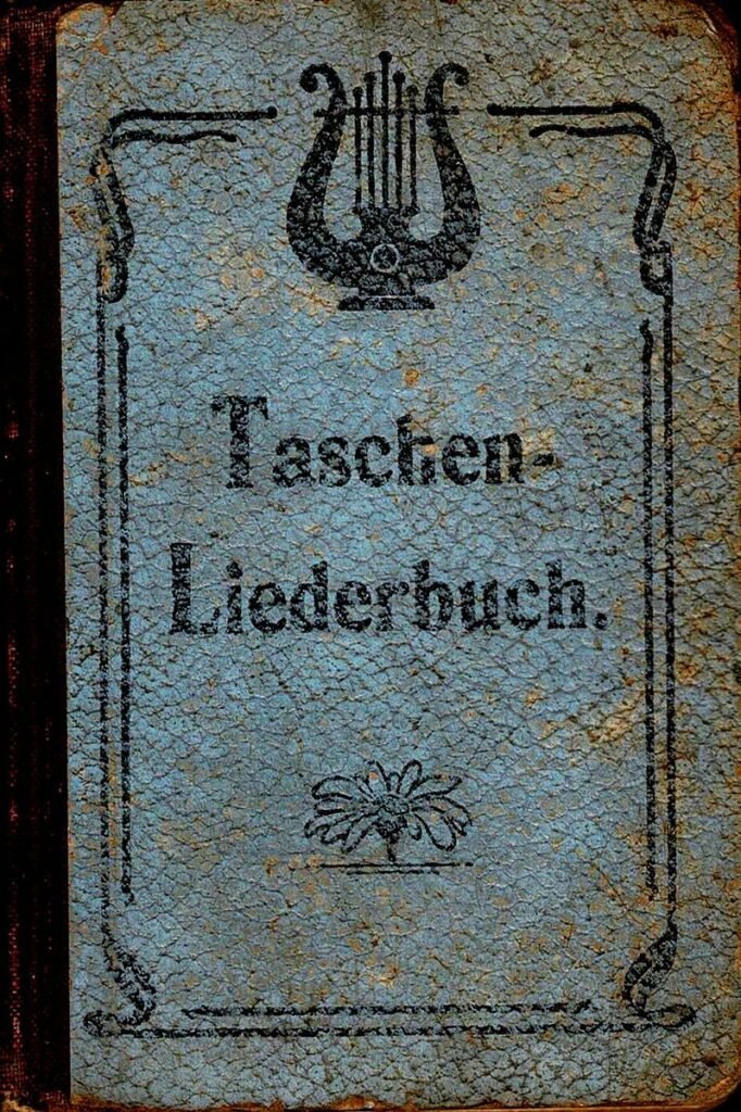Taschenliederbuch Maennerchor 1902 Titel