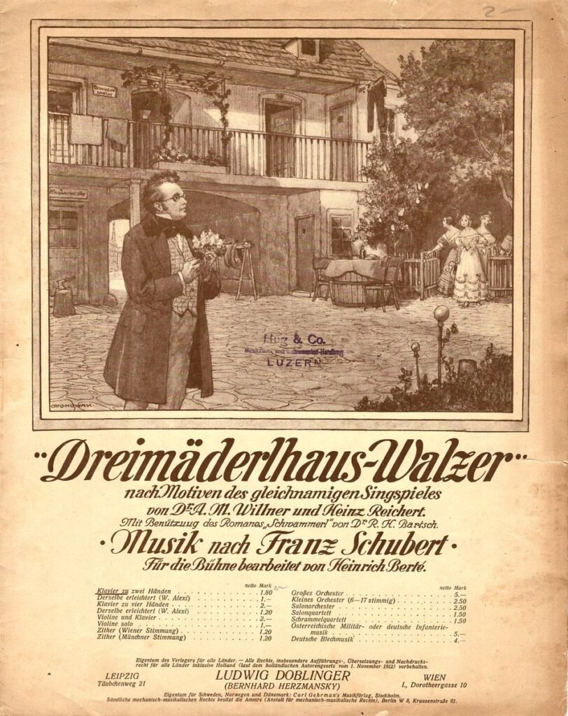 1916 Dreimäderlhaus Walzer Titel