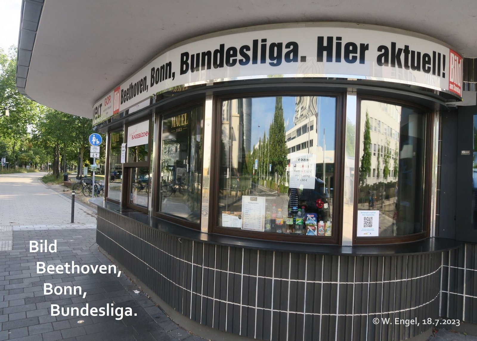 Bundesbüdchen in Bonn, aufgenommen am 18.7.2023